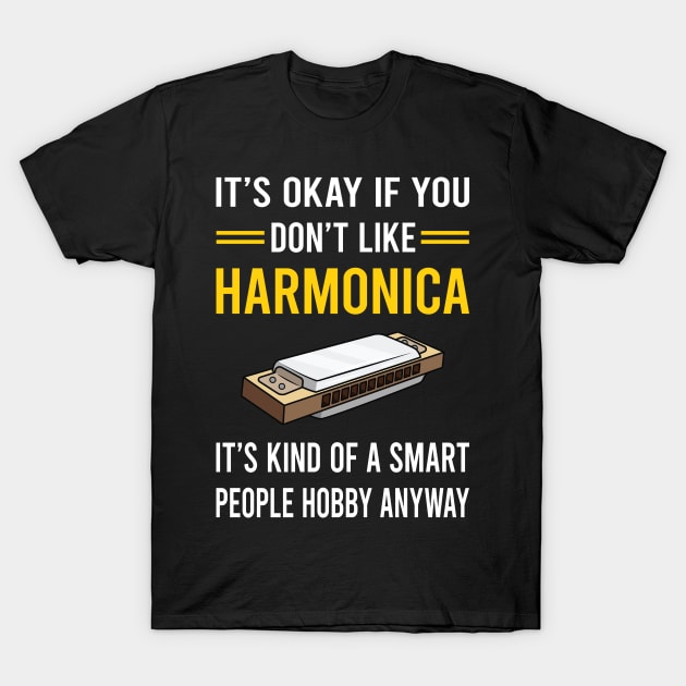 Smart People Hobby Harmonica Mouth Organ T-Shirt by Good Day